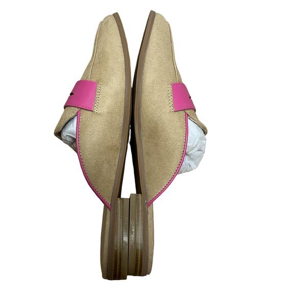 Isaac Mizrahi Live! Always Isaac Faux Suede Womens Mules US 6 Tan Slip On Shoes - Picture 2 of 7